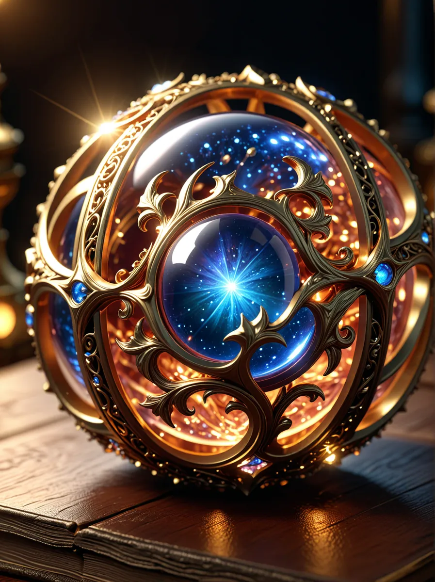 Magical Object with Inner Glow and Ornate Gold Frame - AI Image Gallery ...