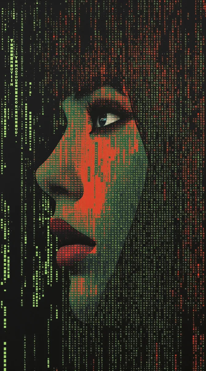 Pop-Art Portrait of Japanese Woman in Matrix ASCII - AI Image Gallery ...