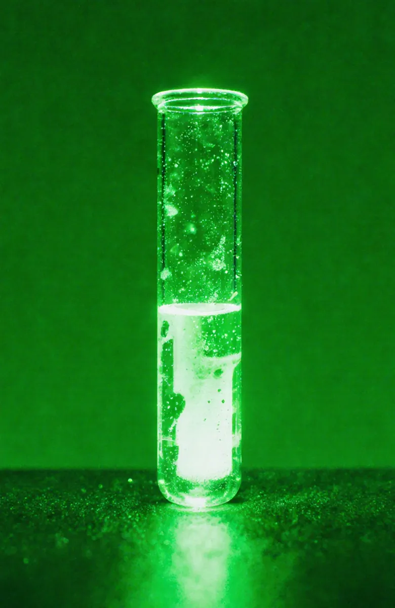 Glowing Green Test Tube with Bright Liquid - AI Image Gallery | Diffus