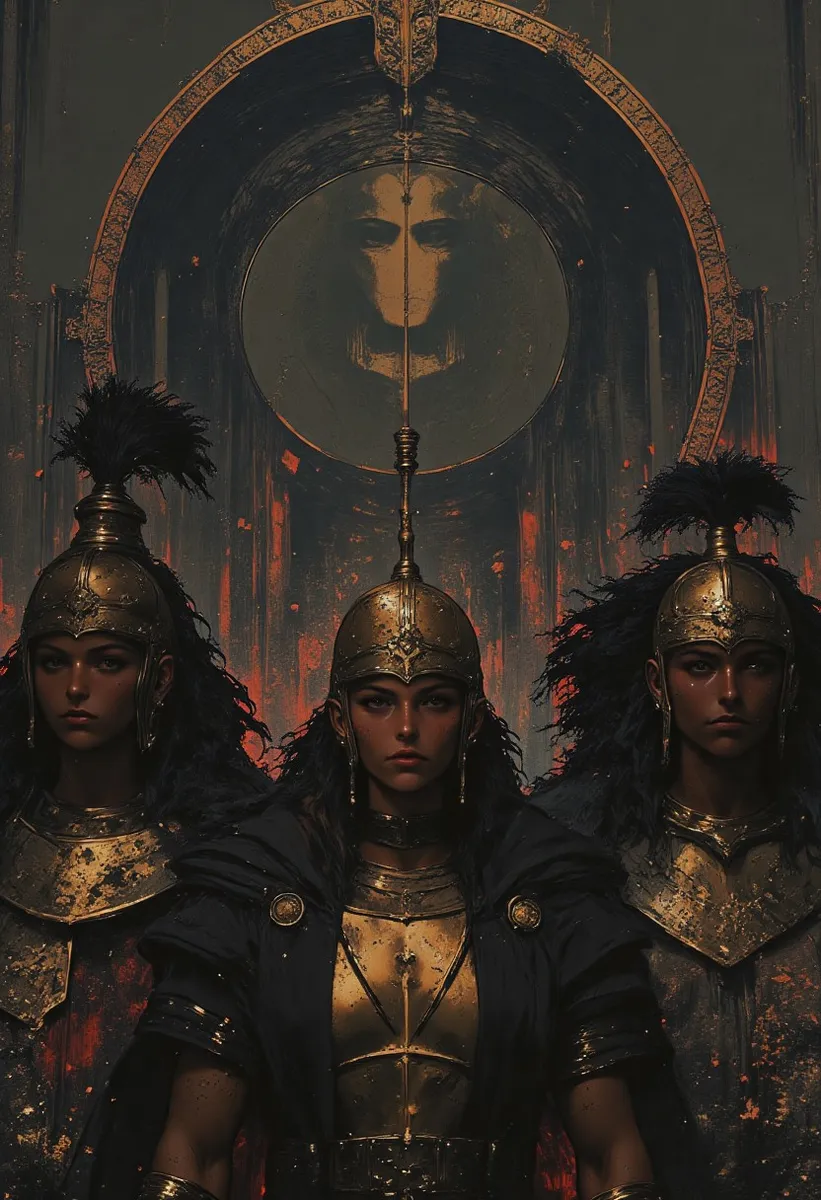 Ancient Warrior Women in Battle Formation - AI Image Gallery | Diffus