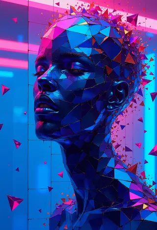 Abstração Mosaico Digital por ChronoKnight - [FLUX] v1.0