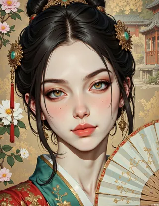 OB halb-realistisches Porträt Gemälde v3.1