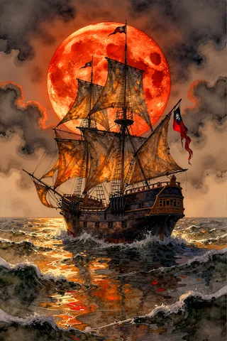 Vibrant Watercolor Painting/Sketch Industrial Ink & Wash