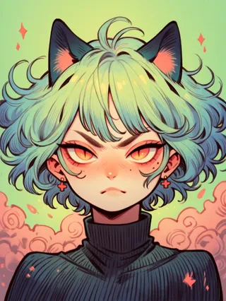 Vixon 的 Pony Styles - Neon Cat Girl v1.0 Neon Cat Girl v1.0