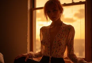 See through blouse - no bra V0.1